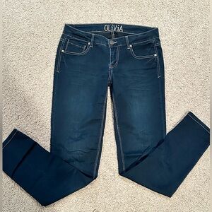 Delia's Blue Straight Leg Jeggings